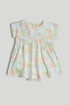 Tropical Romper Dress - White / Up to 1 Month
