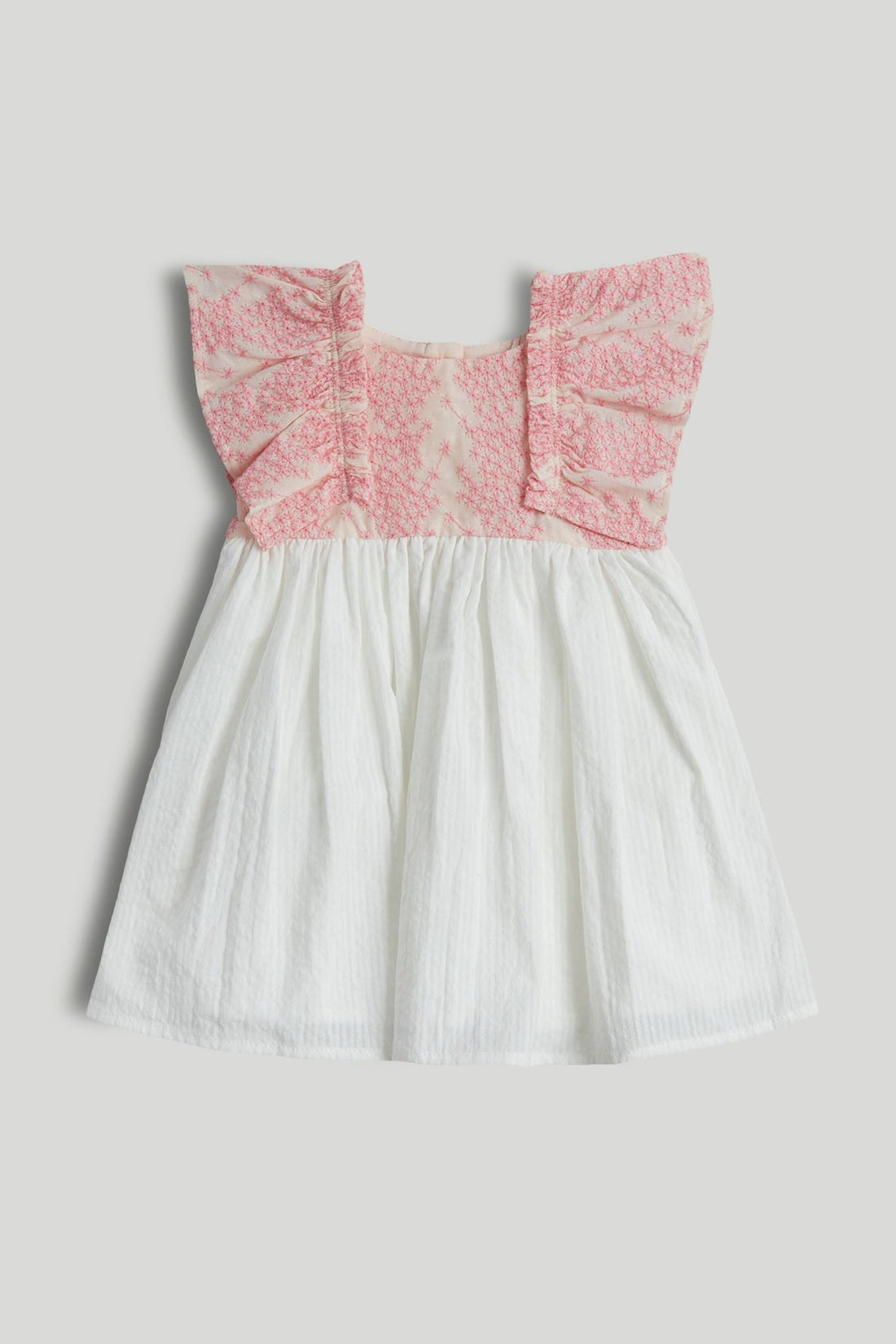 Pink Frill Dress - Light Pink / 12-18 Months