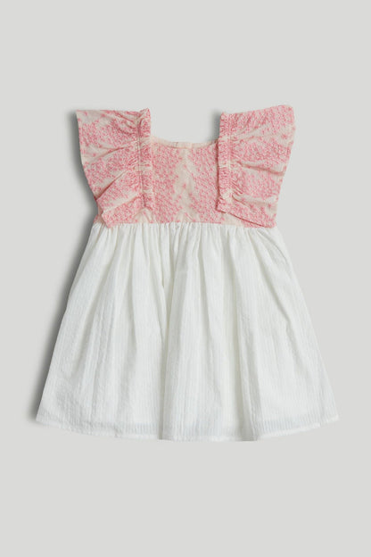 Pink Frill Dress - Light Pink / 12-18 Months