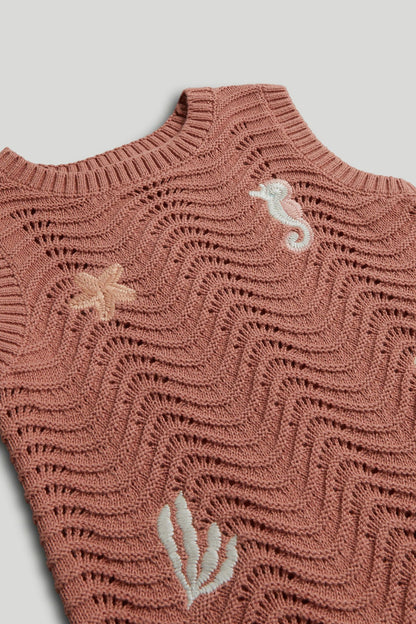 Pink Knitted Dress
