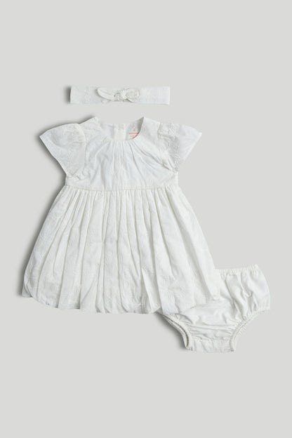White Puffball Dress Outfit - White / 12-18 Months