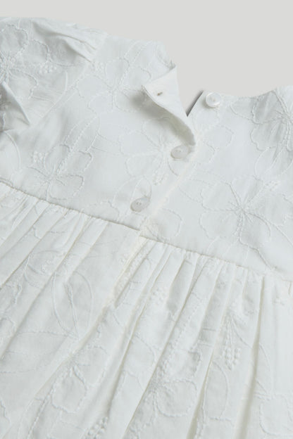 White Puffball Dress Outfit
