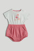 Pink Flower Romper - Dark Pink / 12-18 Months