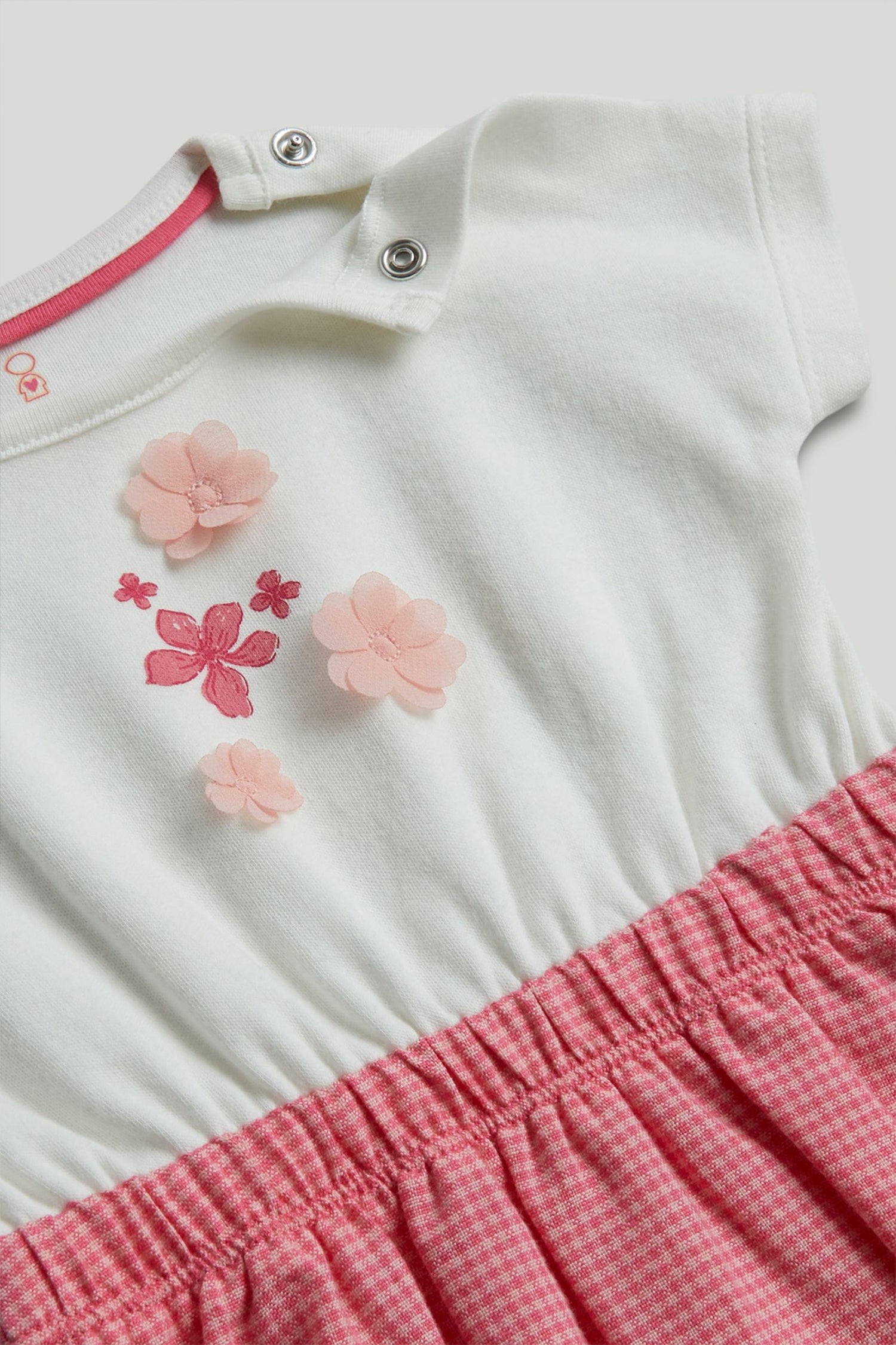 Pink Flower Romper