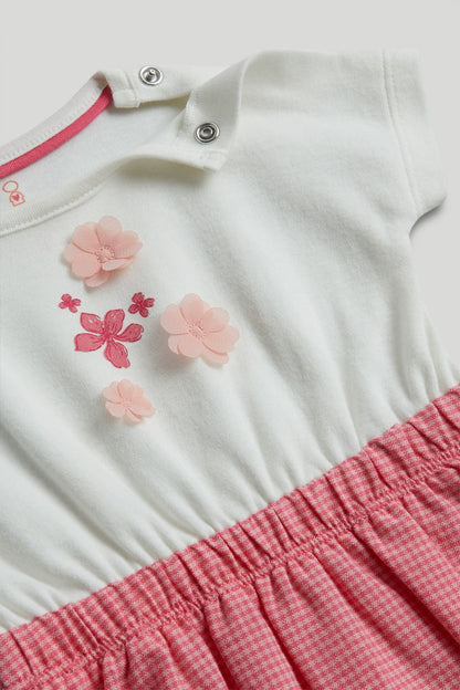Pink Flower Romper