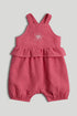 Pink Flower Romper - Dark Pink / Up to 1 Month
