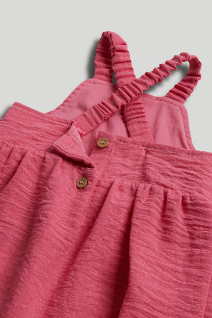 Pink Flower Romper