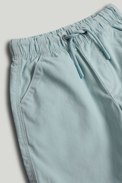 Blue Canvas Shorts