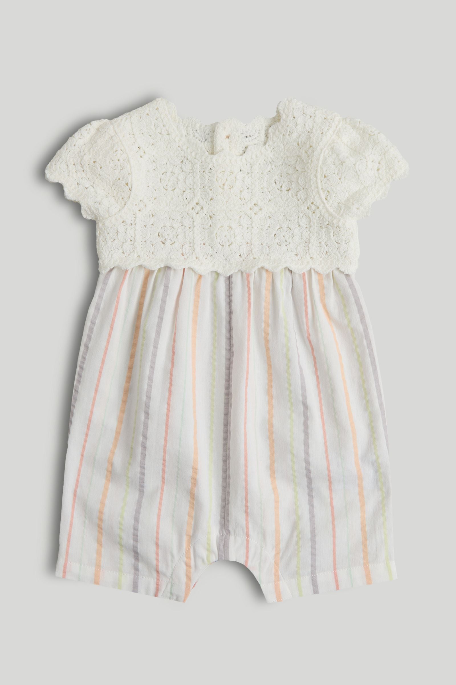 Striped Romper - Multicolor / Up to 1 Month