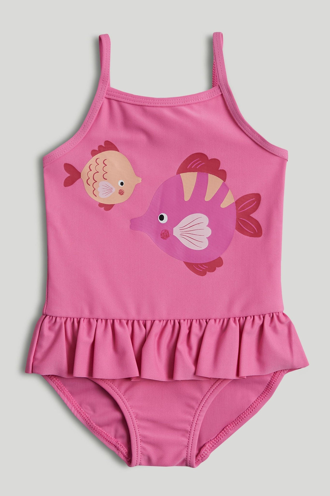 Pink Fish Swimsuit - Pink / 12-18 Months