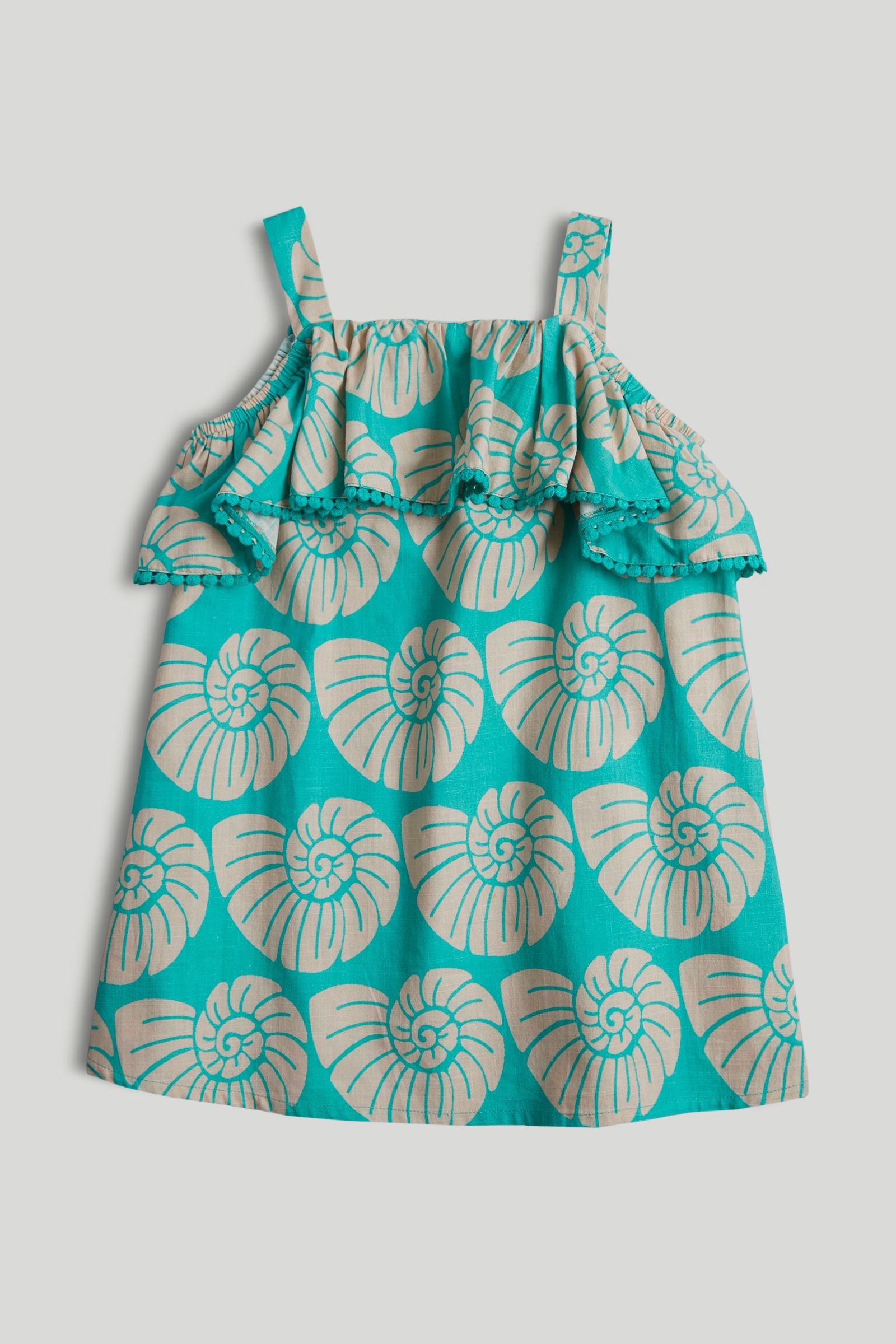 Green Shell Sun Dress - Green / 9-10 Years