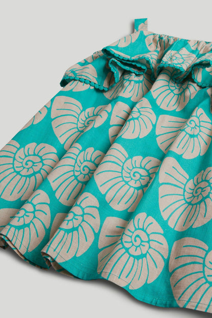 Green Shell Sun Dress