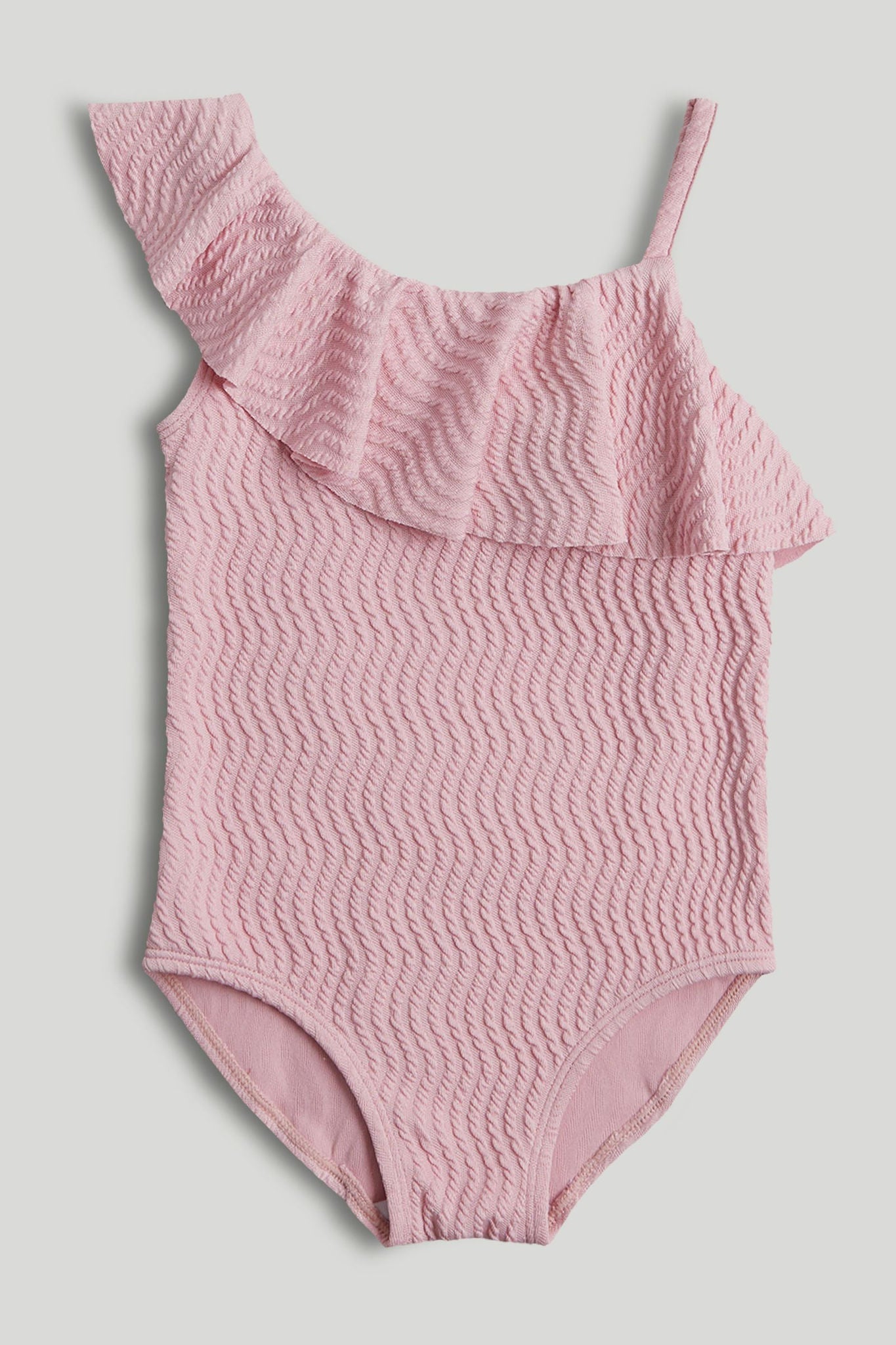 Pink Frill Swimsuit - Pink / 9-10 Years