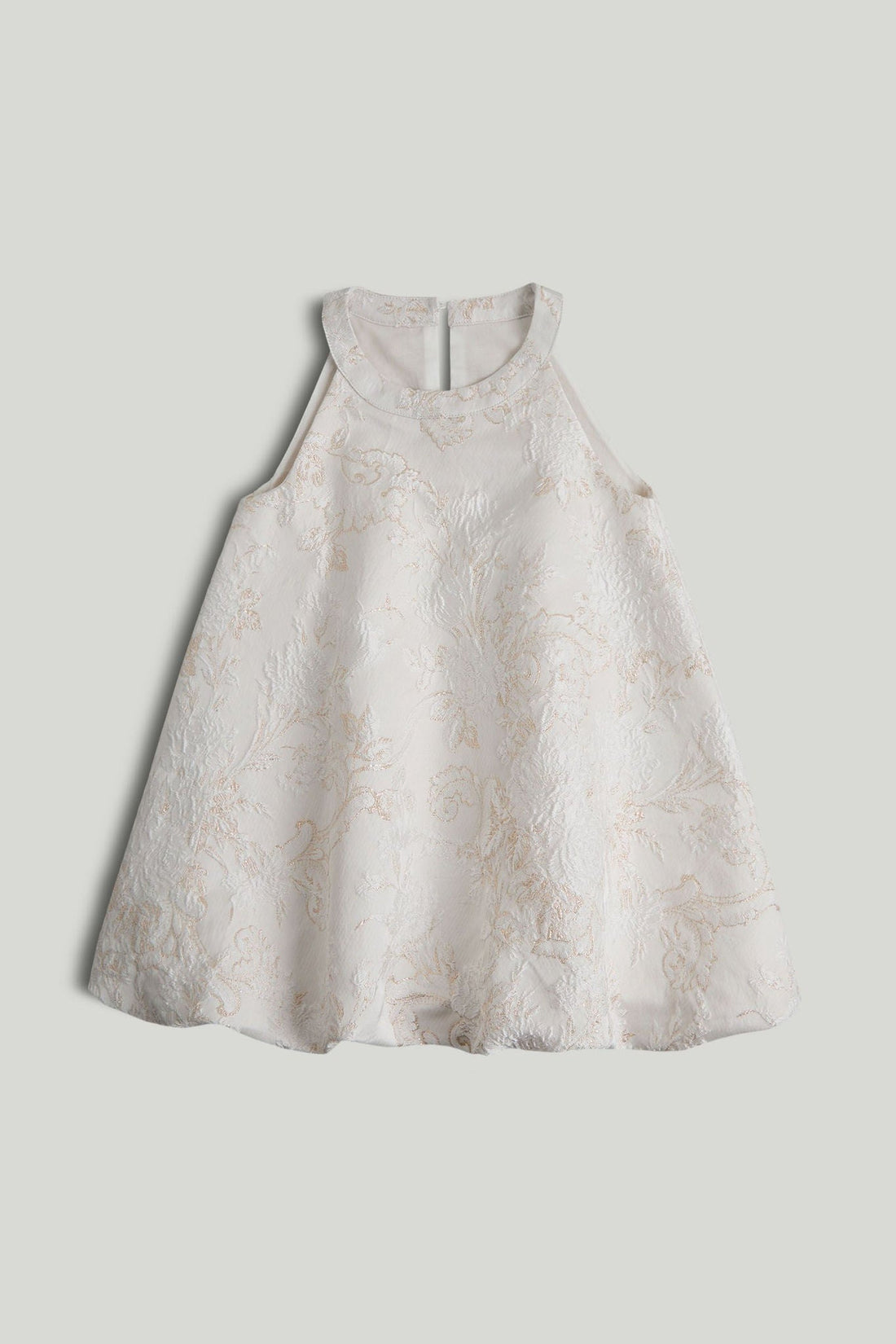 White Jacquard Occasion Dress, 5 years to 10 years - White / 9-10 Years