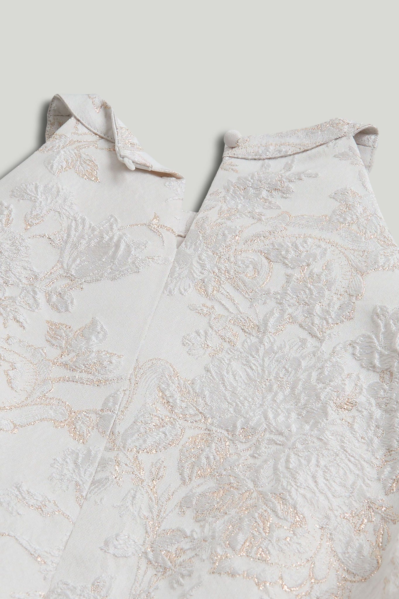 White Jacquard Occasion Dress, 5 years to 10 years