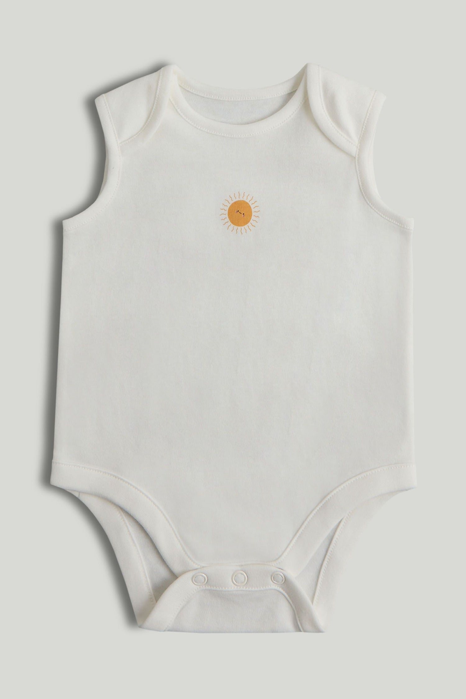 5 Pack My First Sunshine Sleeveless Bodysuits