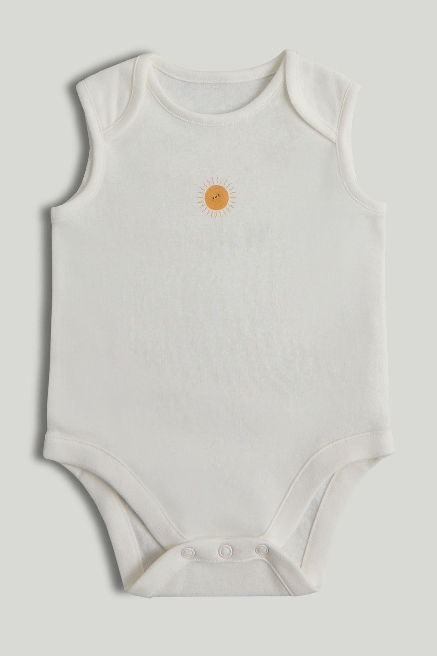 5 Pack My First Sunshine Sleeveless Bodysuits