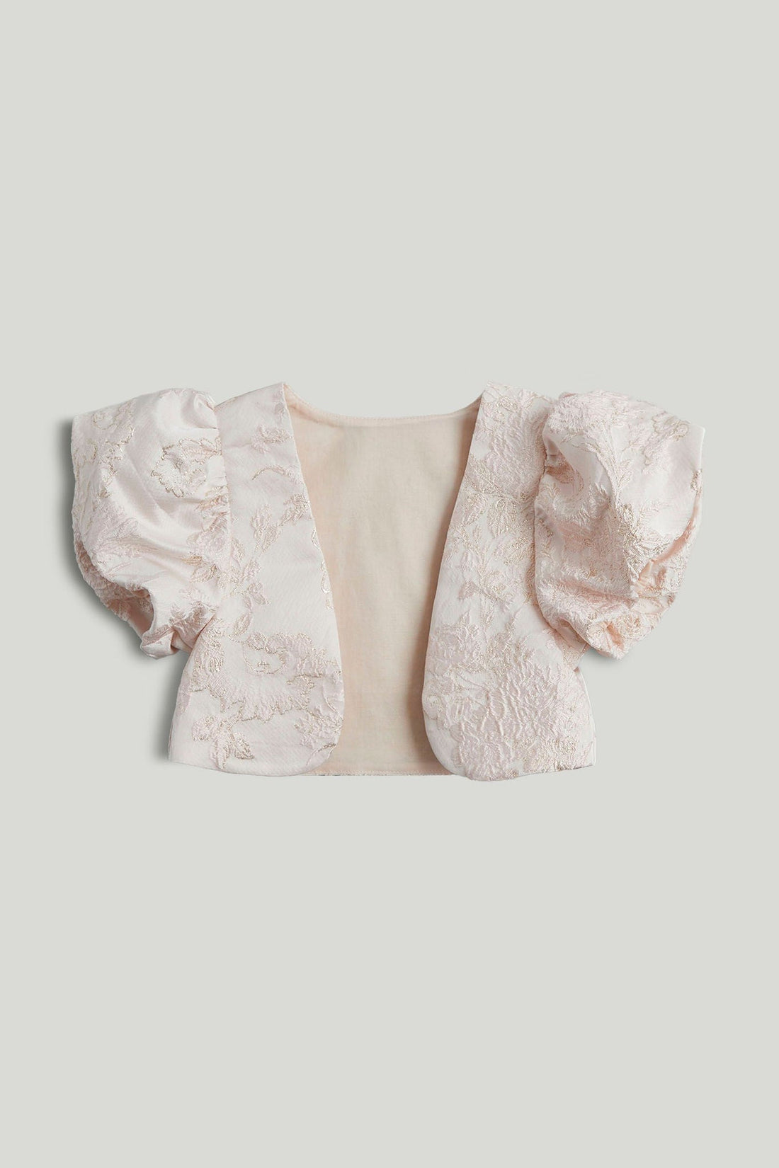 Pink Jacquard Bolero Jacket, 18 months to 5 years - Light Pink / 18-24 Months