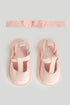 Apricot Pram Shoes and Headband Set - Pink / 12-18 Months