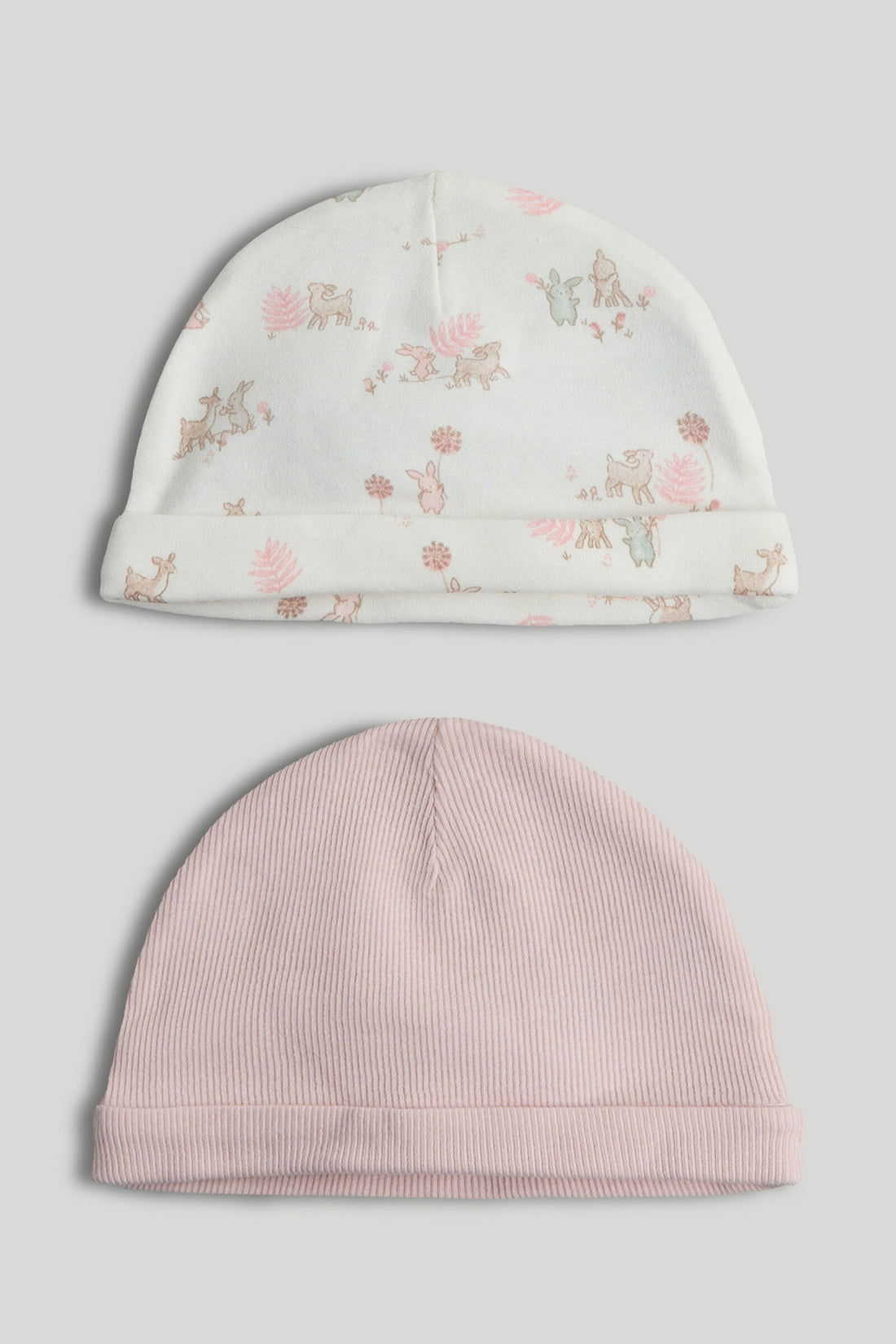 2 Pack My First Pink Baby Hats - Multicolor / 6-12 Months