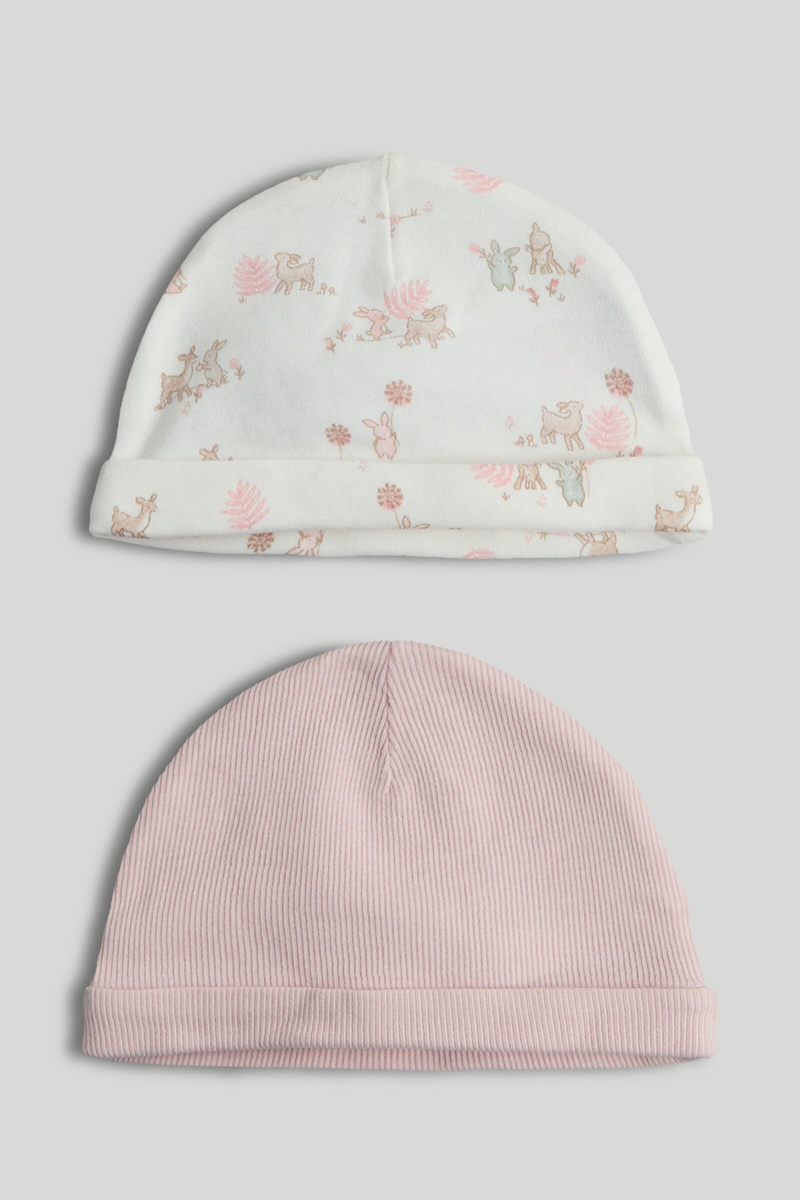 2 Pack My First Pink Baby Hats - Multicolor / 6-12 Months