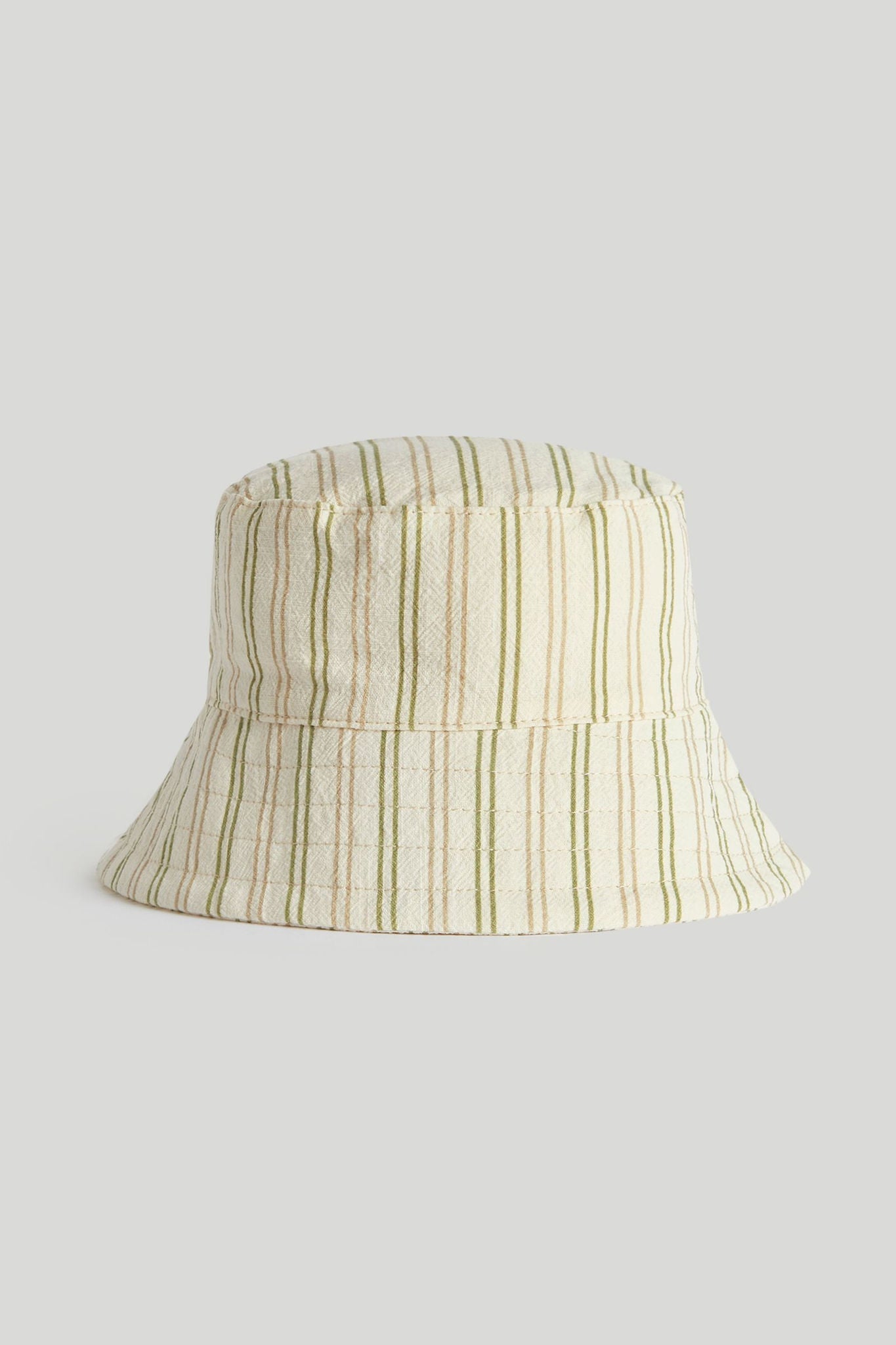 Striped UPF50+ Bucket Hat - Green / 6-12 Months