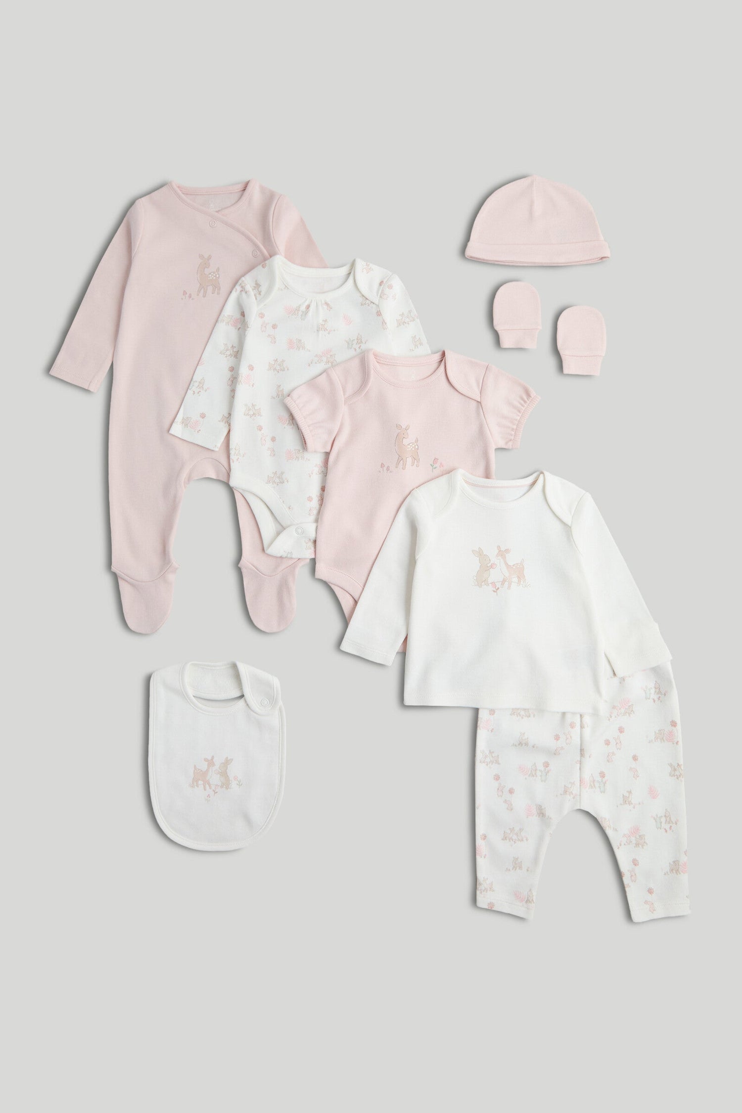 My First 8-Piece Outfit Gift Set - Multicolor / Up to 1 Month