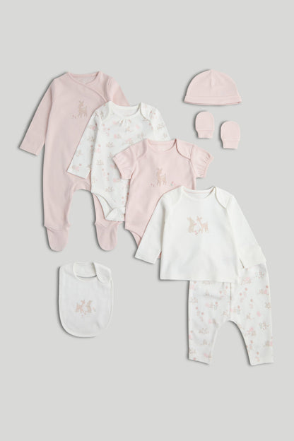 My First 8-Piece Outfit Gift Set - Multicolor / Up to 1 Month