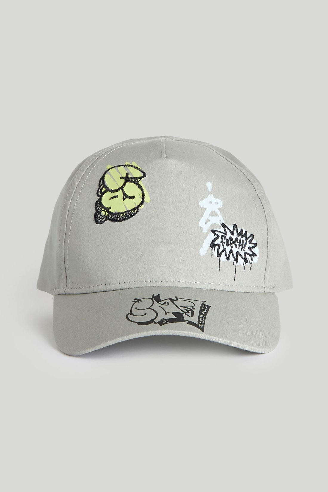 Graffiti UPF50+ Cap - Grey / 1-3 Years