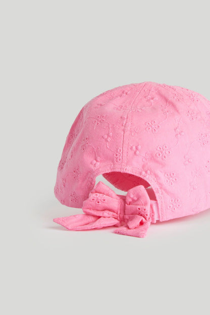 Pink Broderie UPF50+ Cap
