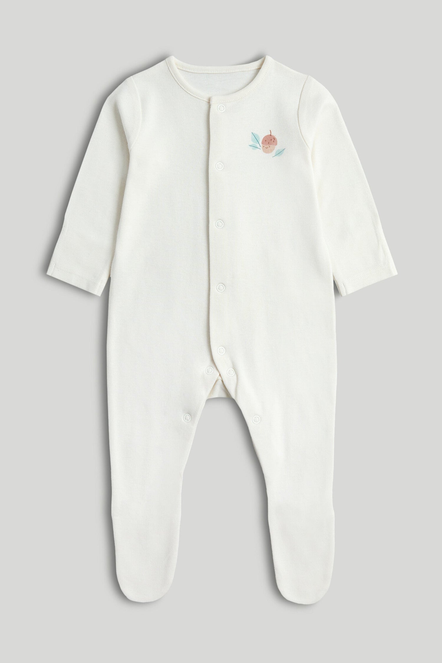 3 Pack Acorn Sleepsuits