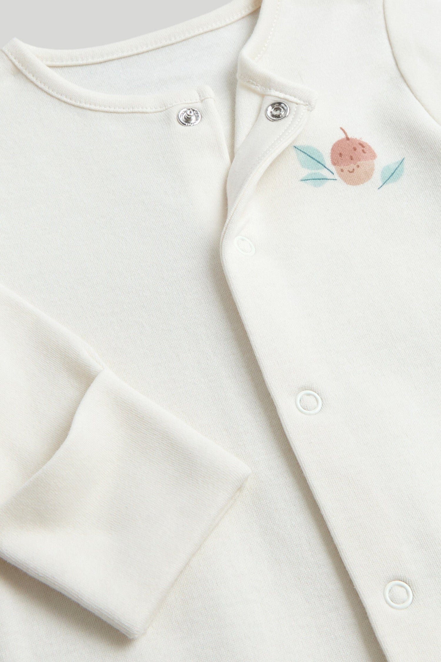3 Pack Acorn Sleepsuits