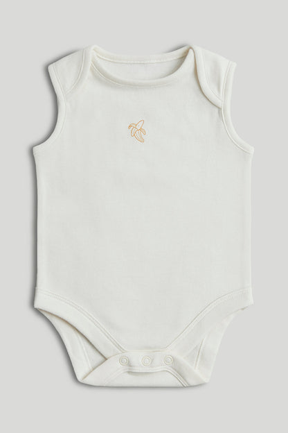 5 Pack Breakfast Sleeveless Bodysuits