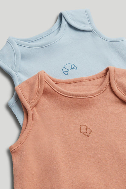 5 Pack Breakfast Sleeveless Bodysuits
