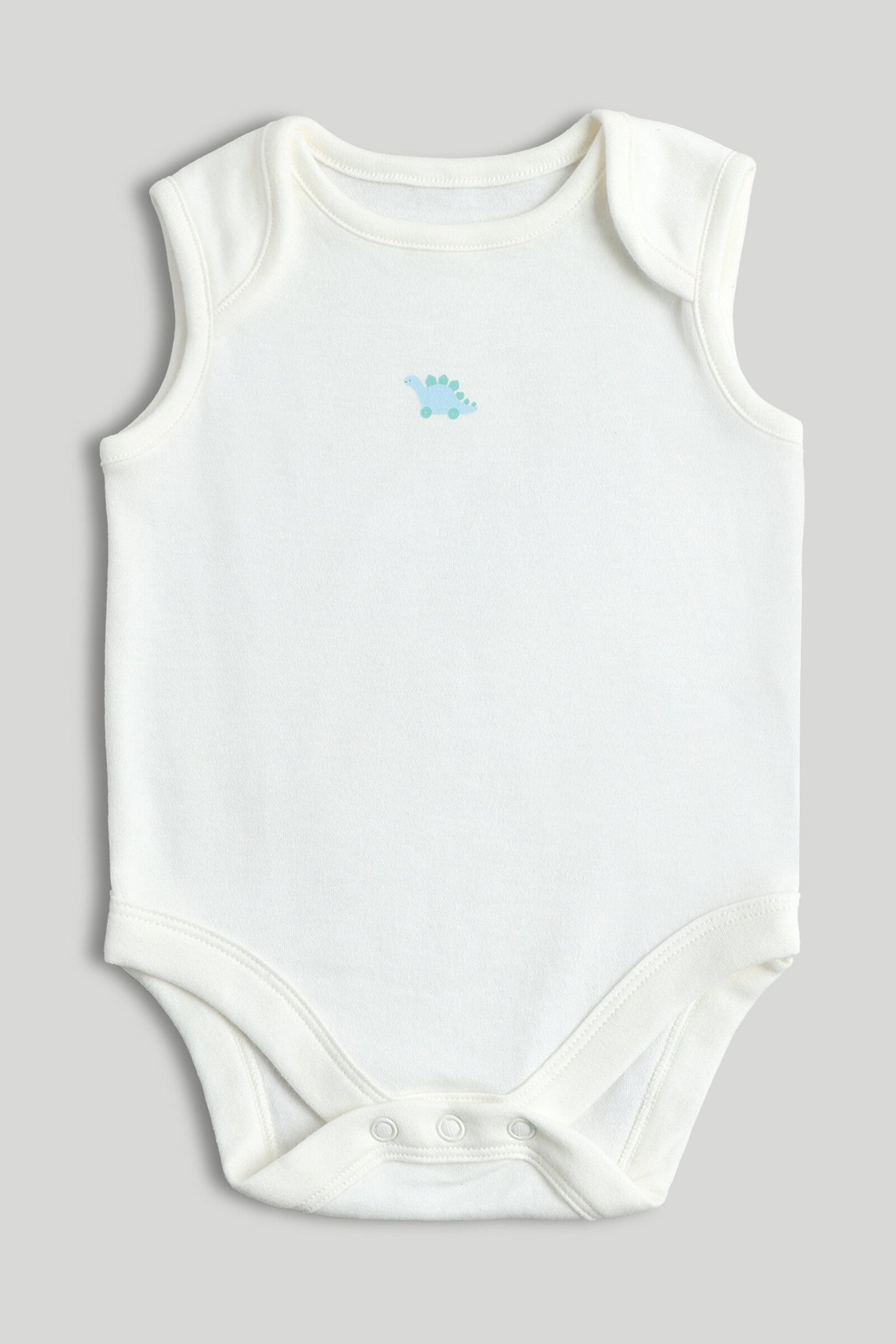 5 Pack Dinosaur Sleeveless Bodysuits
