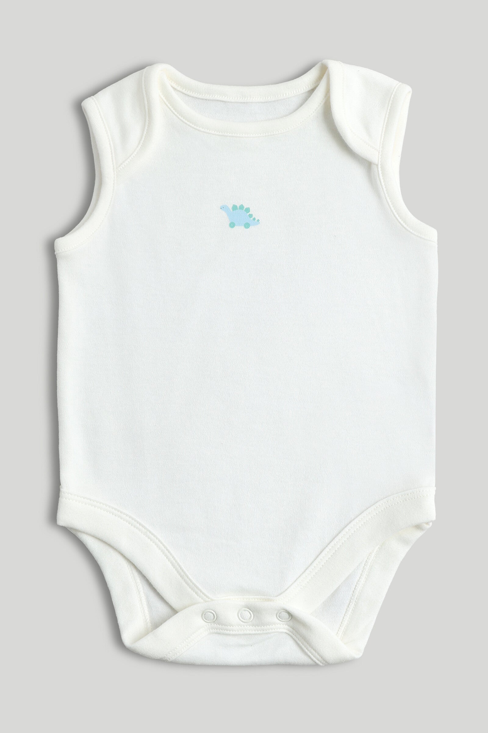 5 Pack Dinosaur Sleeveless Bodysuits