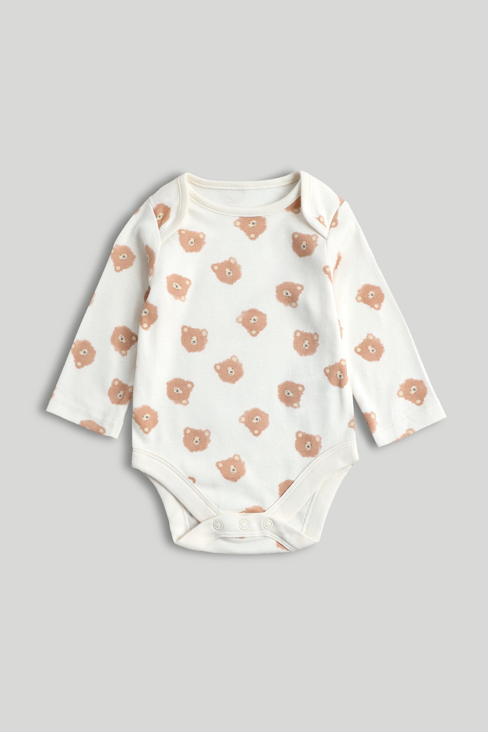 5 Pack Teddy Long-Sleeved Bodysuits