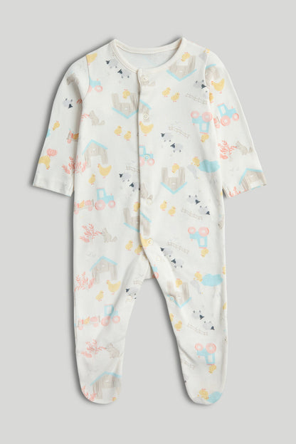 3 Pack Tractor Sleepsuits