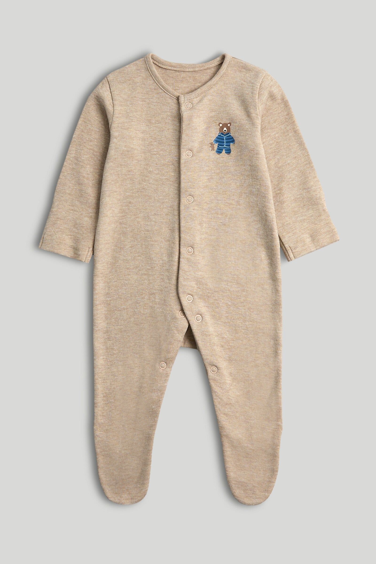 3 Pack Teddy Sleepsuits