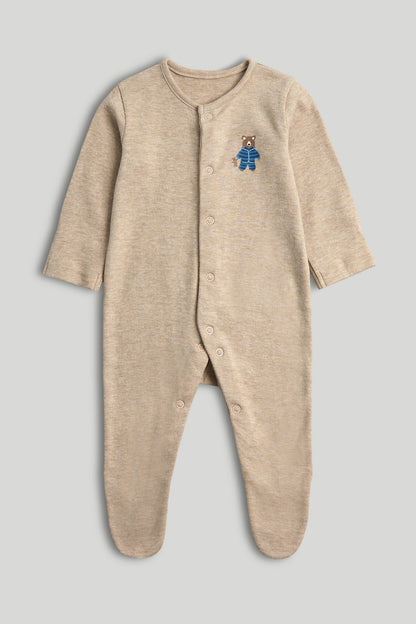 3 Pack Teddy Sleepsuits