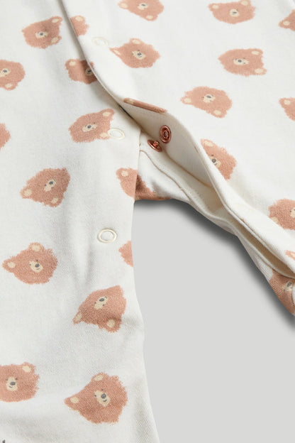 3 Pack Teddy Sleepsuits