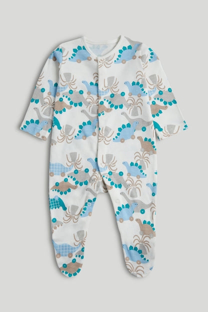3 Pack Dinosaur Sleepsuits