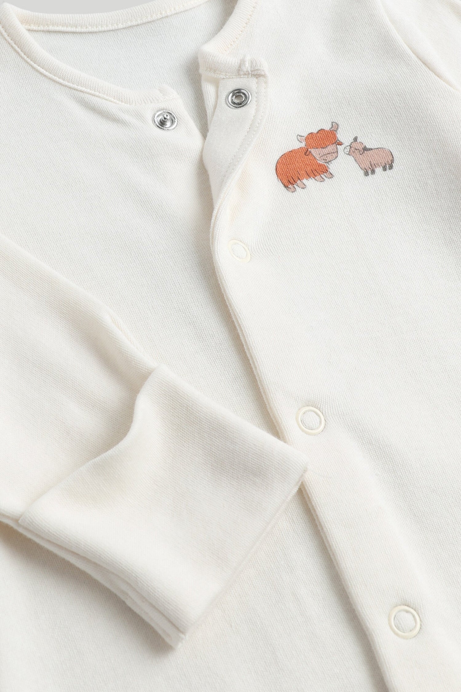 3 Pack Highland Cow Sleepsuits