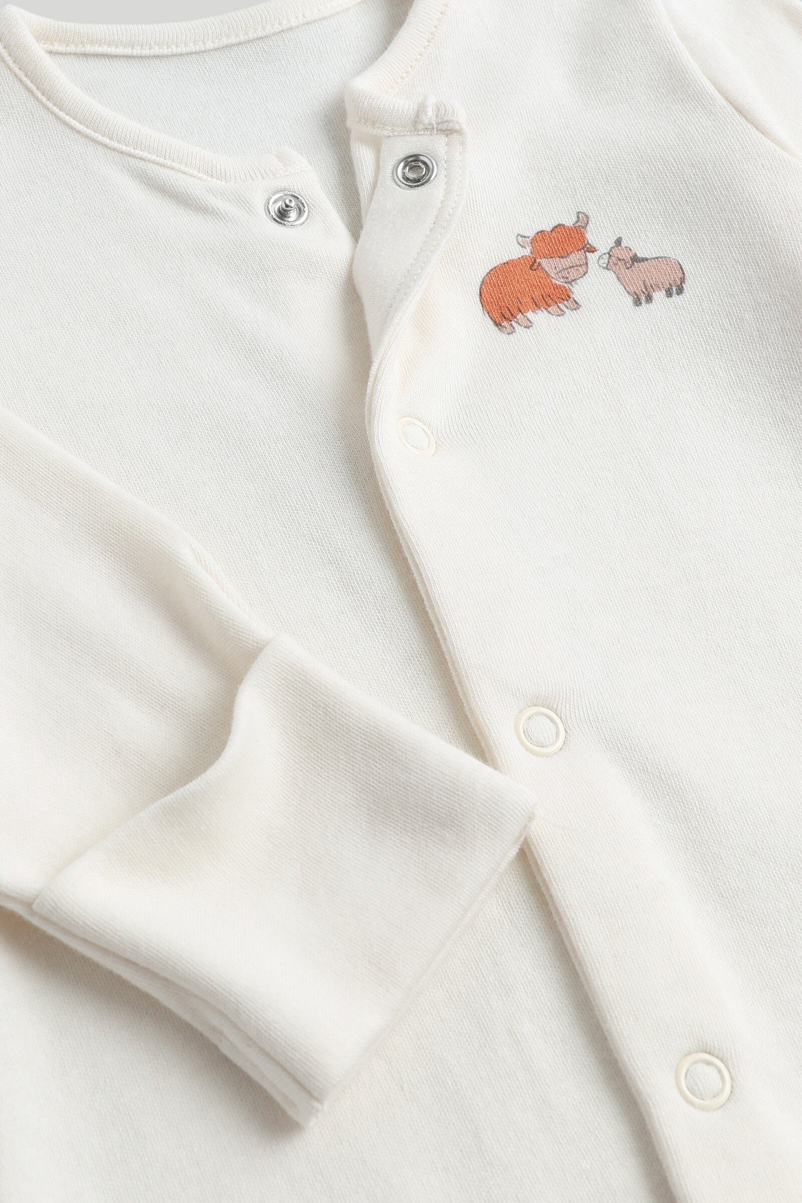 3 Pack Highland Cow Sleepsuits