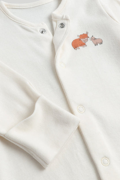 3 Pack Highland Cow Sleepsuits