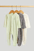 3 Pack Space Sleepsuits - Multicolor / Up to 1 Month