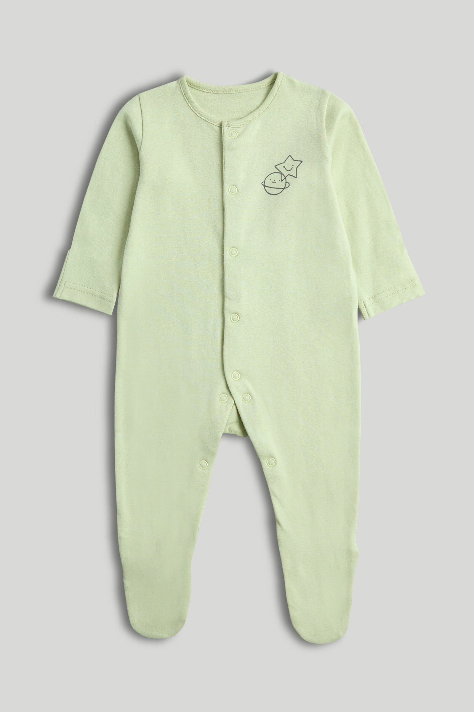 3 Pack Space Sleepsuits