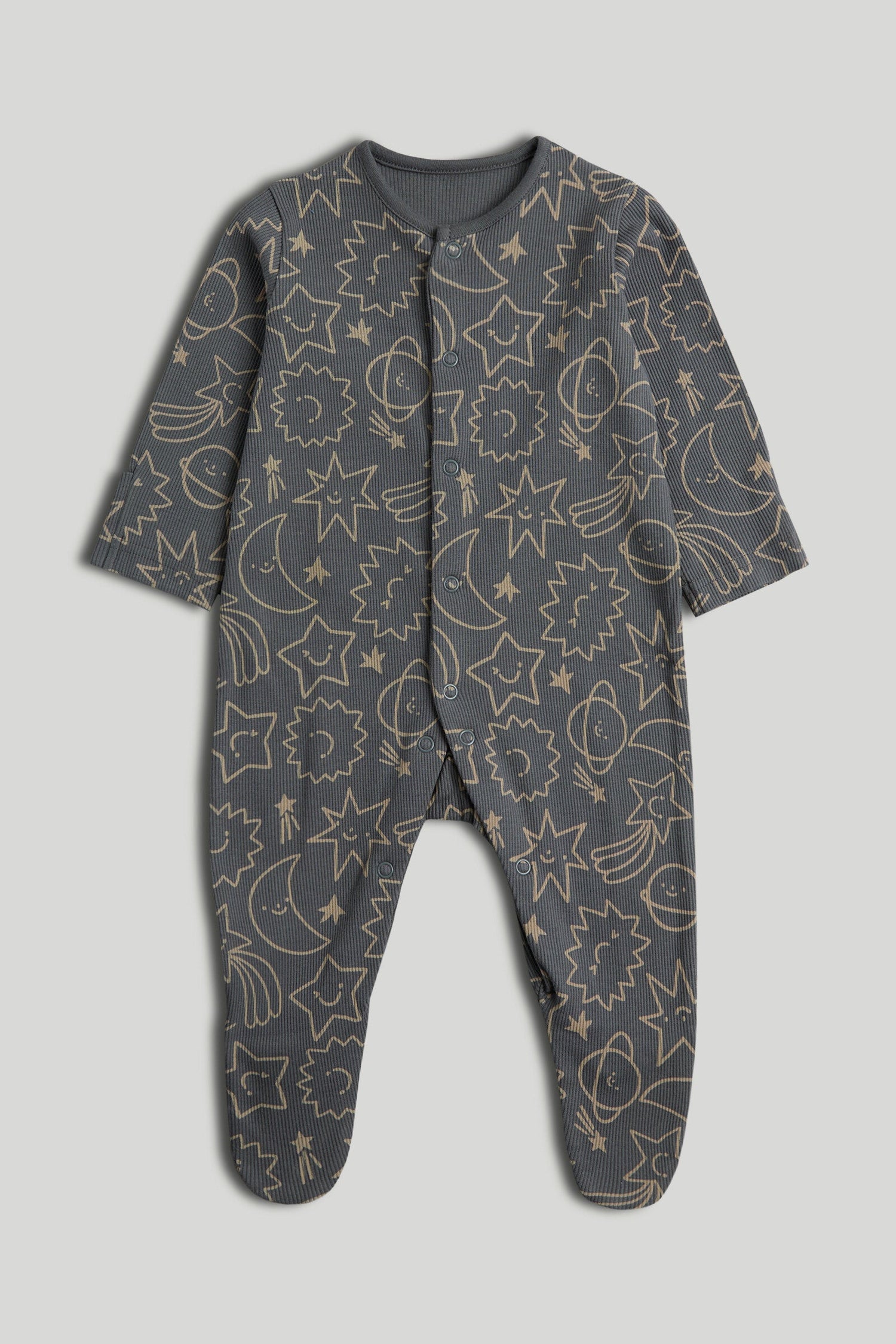 3 Pack Space Sleepsuits