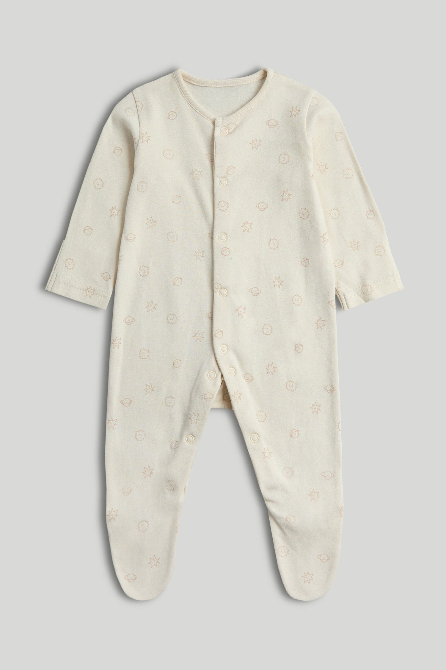 3 Pack Space Sleepsuits