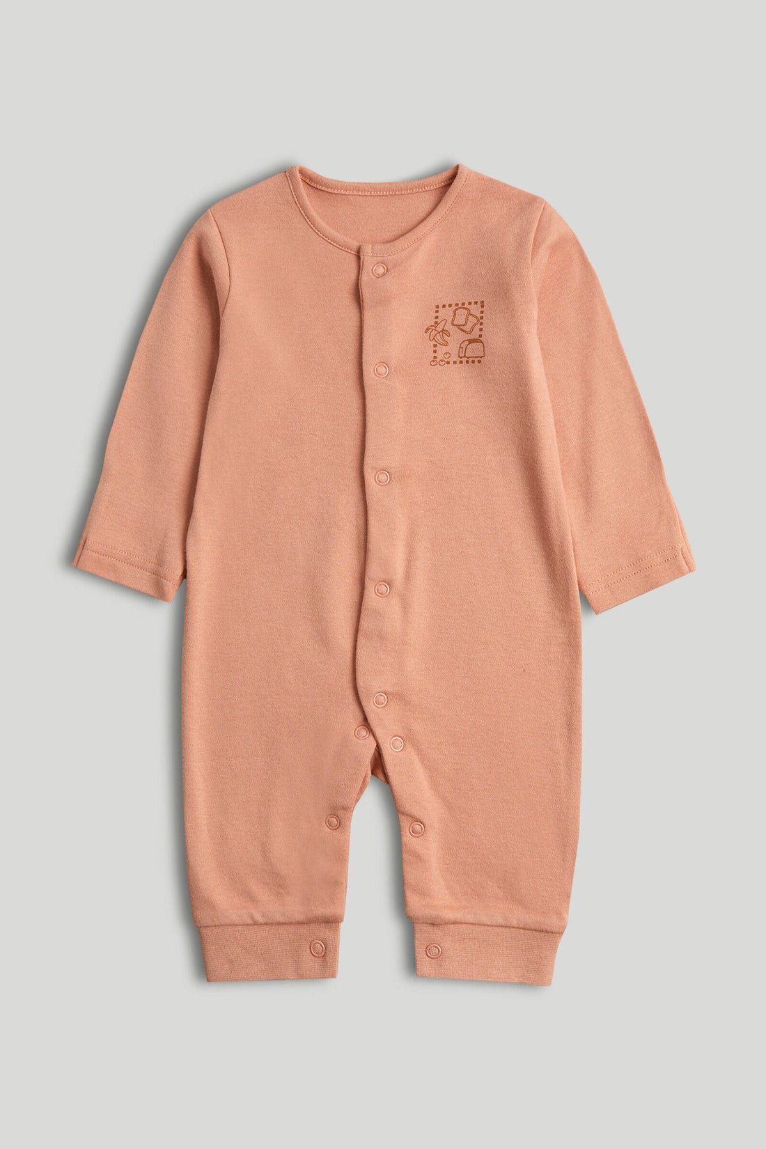 3 Pack Breakfast Footless Sleepsuits
